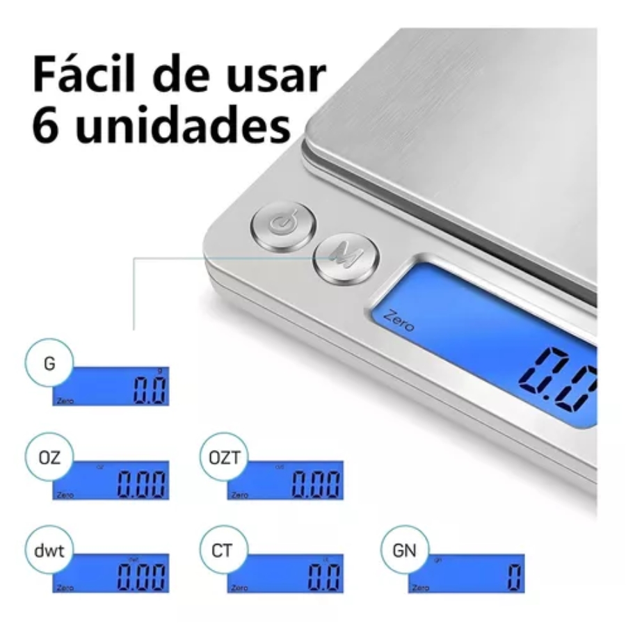 Gramera Pesa Balanza Digital Cocina Med